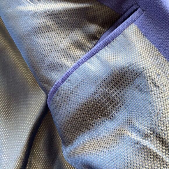 LAGO maggiore Sharp Shoulder Blazer wool cornflower blue blazer 44R - Picture 15 of 16